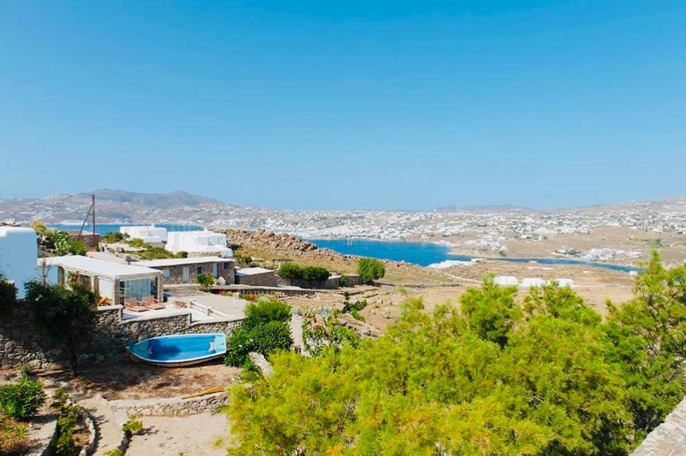 Dreamy Boho 5Bed Villa With Pool And Ocean View Mykonos Town Extérieur photo