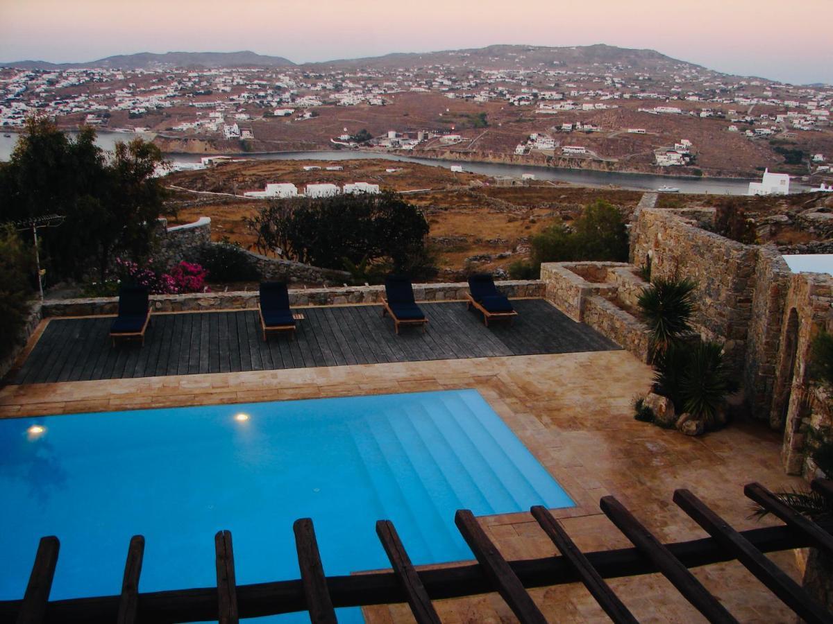 Dreamy Boho 5Bed Villa With Pool And Ocean View Mykonos Town Extérieur photo