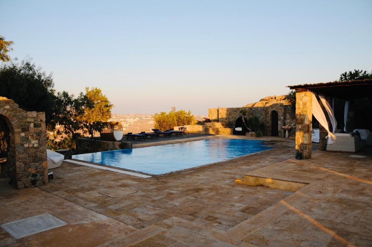 Dreamy Boho 5Bed Villa With Pool And Ocean View Mykonos Town Extérieur photo