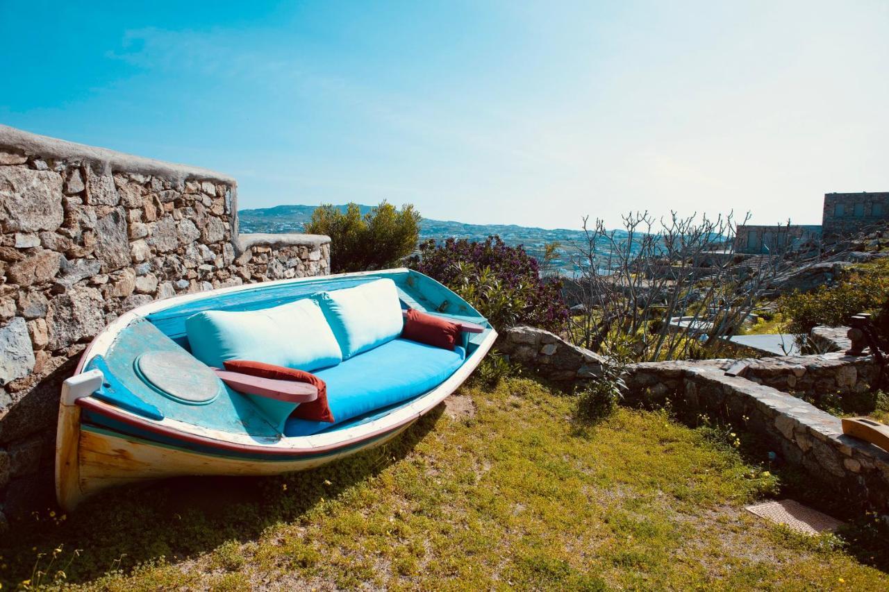 Dreamy Boho 5Bed Villa With Pool And Ocean View Mykonos Town Extérieur photo