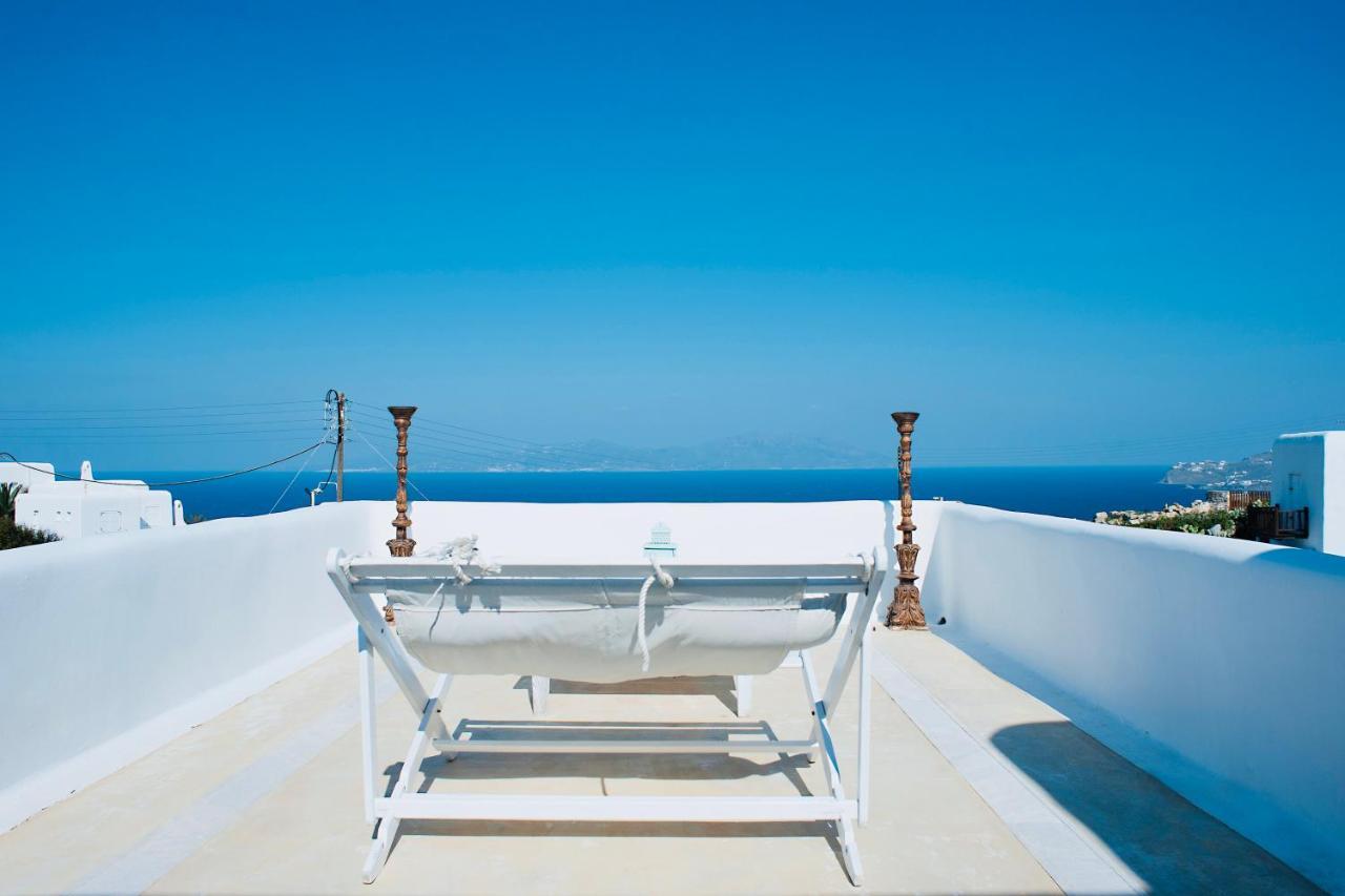 Dreamy Boho 5Bed Villa With Pool And Ocean View Mykonos Town Extérieur photo