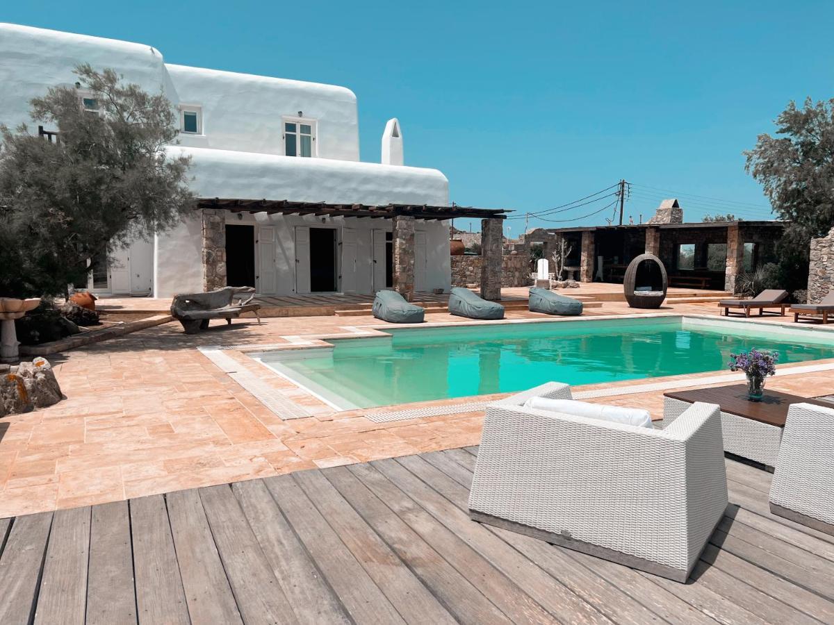 Dreamy Boho 5Bed Villa With Pool And Ocean View Mykonos Town Extérieur photo