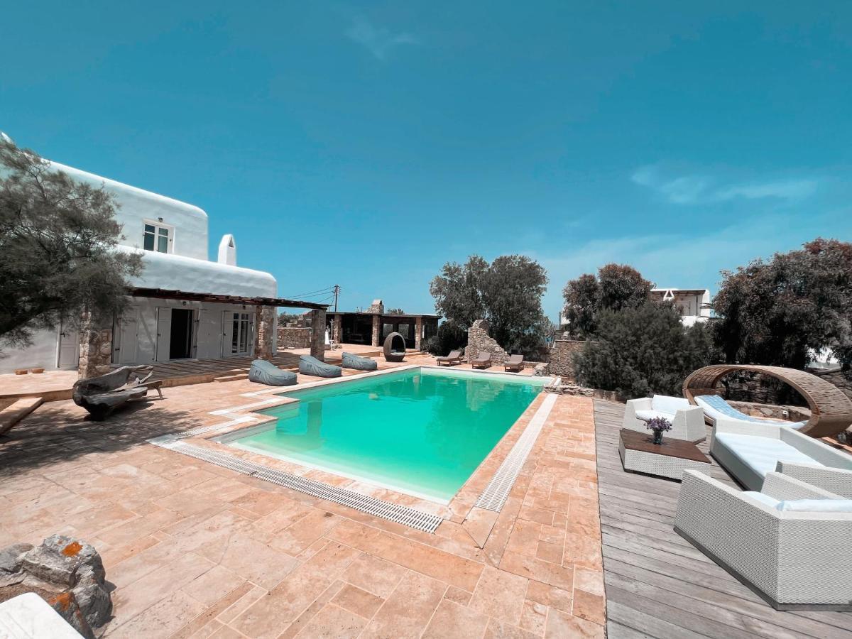 Dreamy Boho 5Bed Villa With Pool And Ocean View Mykonos Town Extérieur photo